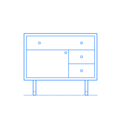 Furniture Nightstands Cama Nightstand Silhouette Cutting Svg Files, Free Vectors File